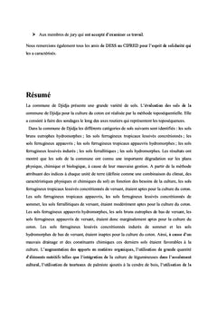 Evaluation du niveau de fertilité des sols de la commune de Djidja