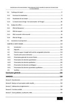 Caracterisation d'effets sonores au moyen des textures audio