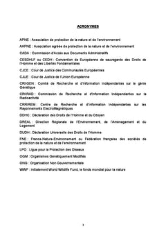 Les associations environnementales : représentativité et indépendance