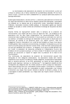 Les associations environnementales : représentativité et indépendance