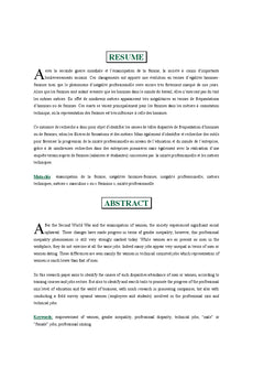 La mixite professionnelle