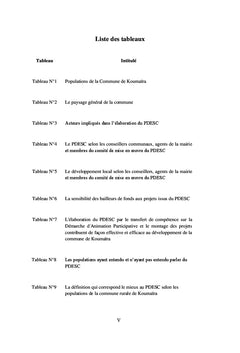 Planification et Gestion du Developpement Local au Mali