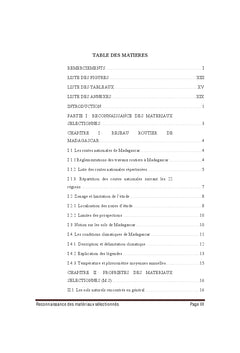 Specification des Materiaux Selectionnes pour Chaussee