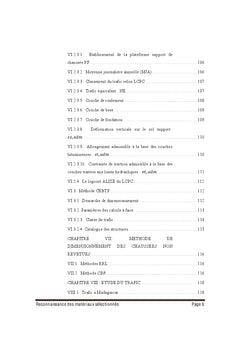 Specification des Materiaux Selectionnes pour Chaussee