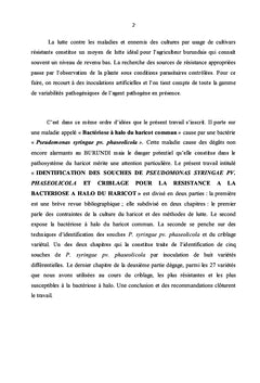 Recoltez malgré les souches de Pseudomonas syringae pv. phaseolicola