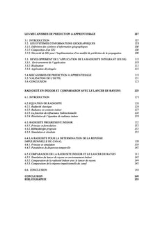 Mecanismes de prediction de la propagation A apprentissage