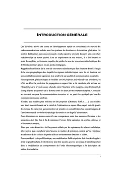 Mecanismes de prediction de la propagation A apprentissage
