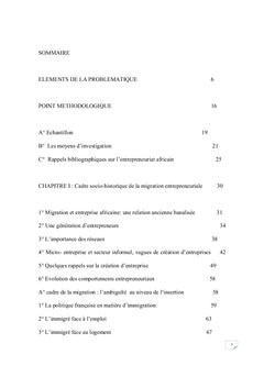 Migration et initiatives economiques