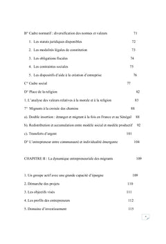 Migration et initiatives economiques