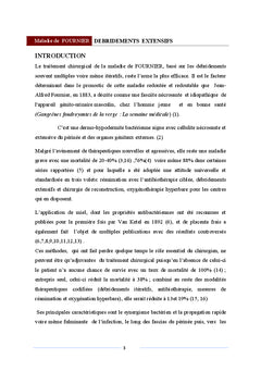 Debridements extensifs d'emblee dans la maladie de FOURNIeR