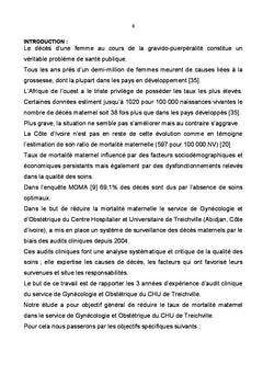 Audit des deces maternels