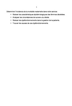 Audit des deces maternels