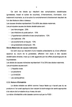 Audit des deces maternels
