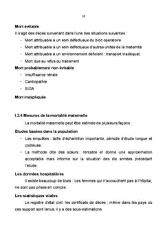 Audit des deces maternels