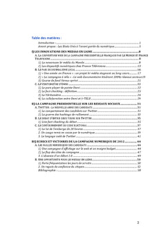 Web campagne présidentielle française de 2012 : Innovations et échecs