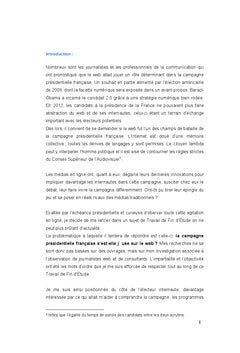 Web campagne présidentielle française de 2012 : Innovations et échecs