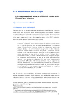 Web campagne présidentielle française de 2012 : Innovations et échecs