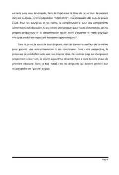 Production des vivriers biologiques et leurs commercialisations