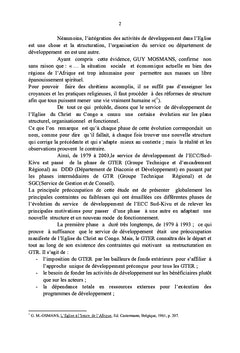 Le service de développement de l'ECC/Sud-Kivu