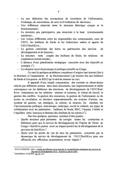Le service de développement de l'ECC/Sud-Kivu