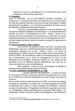 Le service de développement de l'ECC/Sud-Kivu