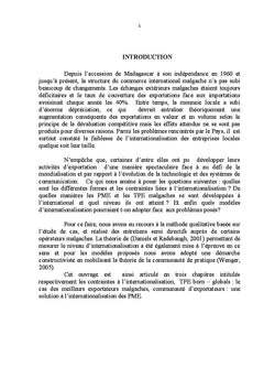 Internationalisation : un defi pour les PME