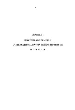 Internationalisation : un defi pour les PME