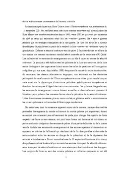 Terrorisme, guerre, securite interieure, securite exterieure