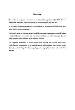 Approche biofonctionnelle et esthetique des restaurations au composite