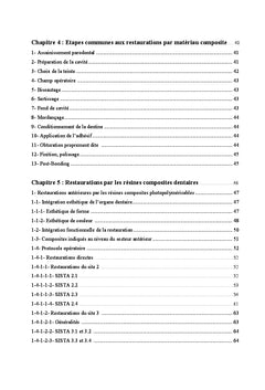 Approche biofonctionnelle et esthetique des restaurations au composite