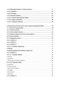 Approche biofonctionnelle et esthetique des restaurations au composite