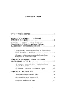 Espaces de production de livres et offre de lecture en Algerie