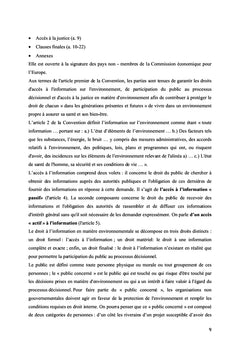 Information et participation du public en matiere nucleaire en europe