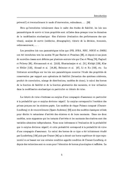 Lois non parametriques de survie et leurs applications