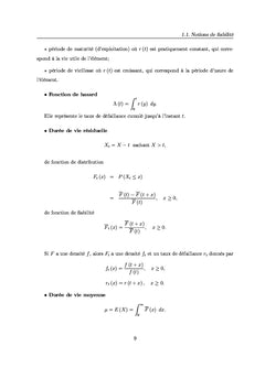 Lois non parametriques de survie et leurs applications