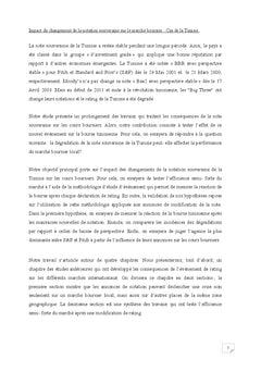 Impact du changement de la notation souveraine sur le marché boursier