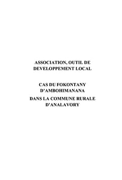 Association outil de développement