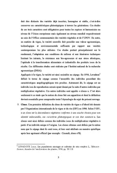 Le régime juridique de la sélection clonale de variétés de vigne