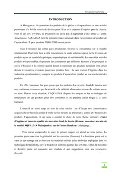 Controle qualites des crevettes fond de bassin au sein de AQUALMA