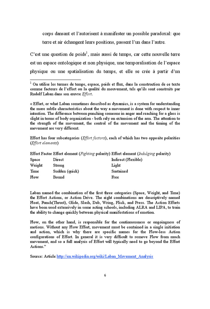 Trois esquisses d'un philosophe en danse