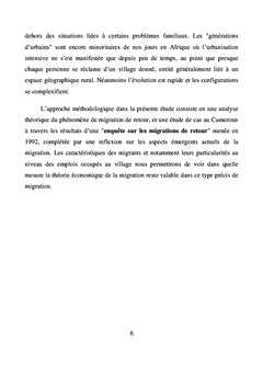Migrations de retour et liens economiques en Afrique