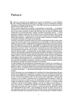 La simulation numerique des composants nucleaires