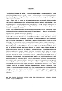 Identification de barre de ferraillage par inspection au Georadar