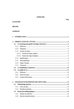 Impact de la réhabilitation respiratoire sur la qualité de vie du BPCO