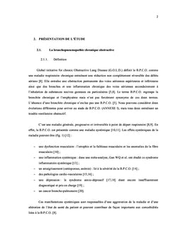 Impact de la réhabilitation respiratoire sur la qualité de vie du BPCO