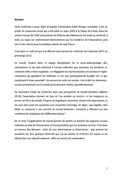 Utopies horizontales. Ethnographie d'un restaurant social