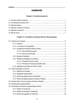 Analyse non linéaire des plaques Reissner-Mindlin