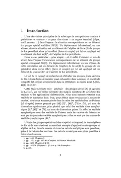 Étude des groupes et algèbres de Lie