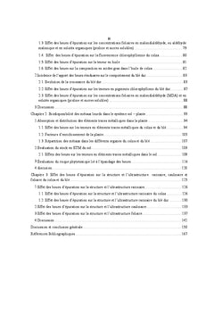 Transfert sol-plantes des métaux lourds des boues d'épuration