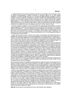 Transfert sol-plantes des métaux lourds des boues d'épuration